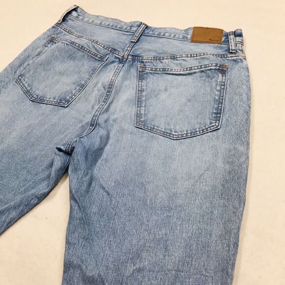 MADEWELL 90s Straight Jean Men 32(34x32) Faded Light Wash Blue Coastal Cowboy - Picture 8 of 16